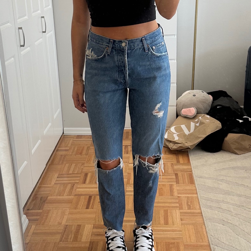 Agolde Mid Rise Jeans, Size 28